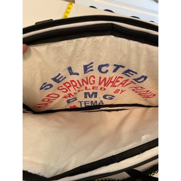 Village of Hope Off the Street Laptop Bag With Shoulder Strap Blue Yellow Pink - Picture 3 of 9